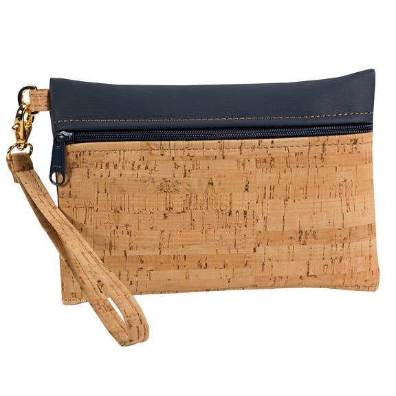 Navy Wristlet Handbag