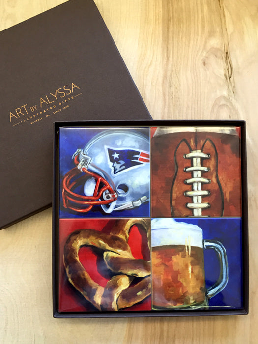 New England Patriots Coaster Set