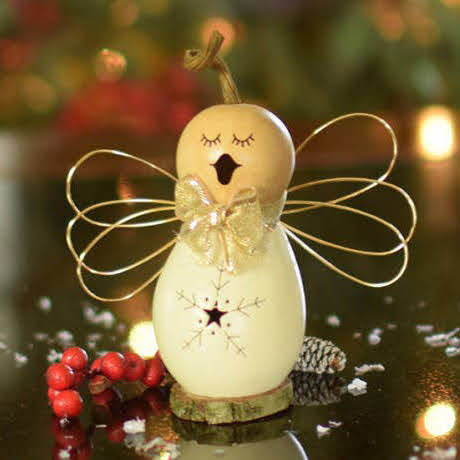 Julia Angel Gourd Ornament