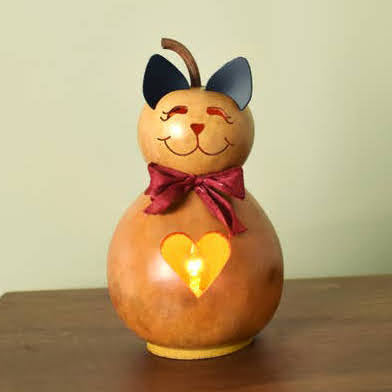 Katie Cat Gourd Lantern