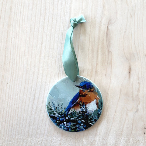 Juniper Bluebird Ornament