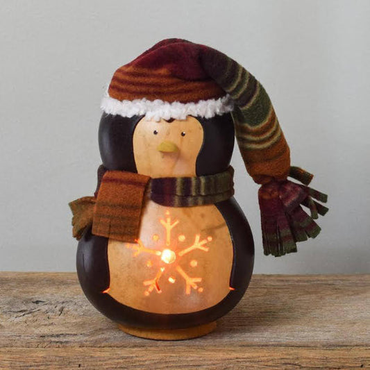 Tux Penguin Gourd Luminary