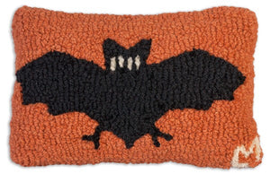 Halloween Bat Pillow 8x12"