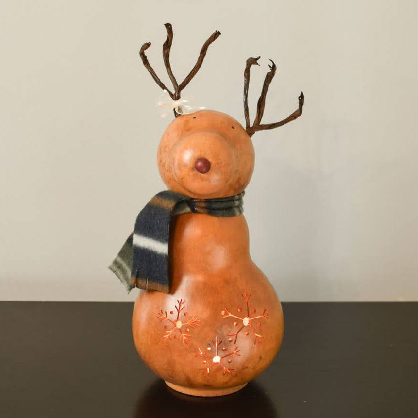 Dash Reindeer Girl Gourd