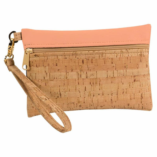 Peach Wristlet Handbag