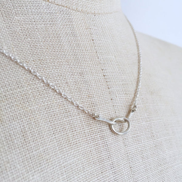 Sterling Silver Loveknot Necklace
