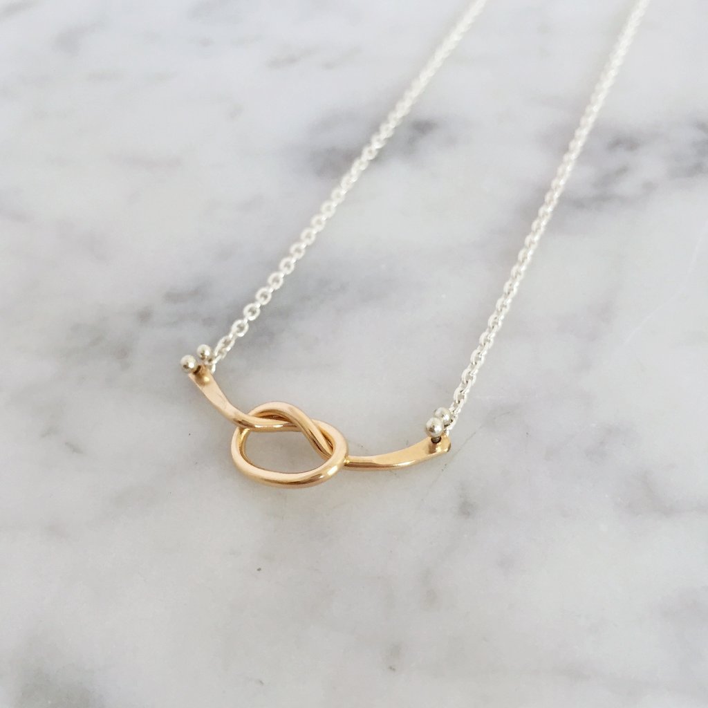 Gold Loveknot Necklace