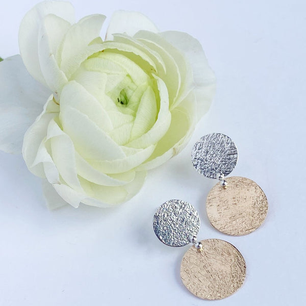 Buttoned Up Stud Earrings