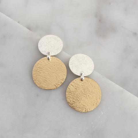 Buttoned Up Stud Earrings