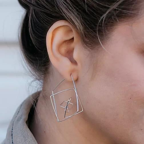 Medium Geo Hoops