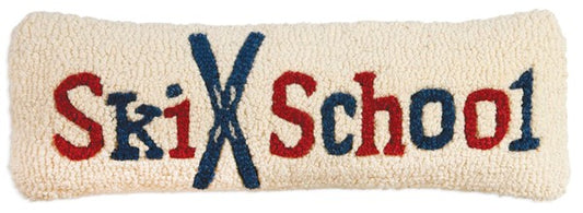 Ski School Pillow 8 x 24"