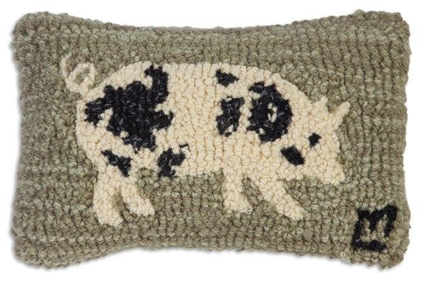 Spotted Pig Pillow 8 x 12"