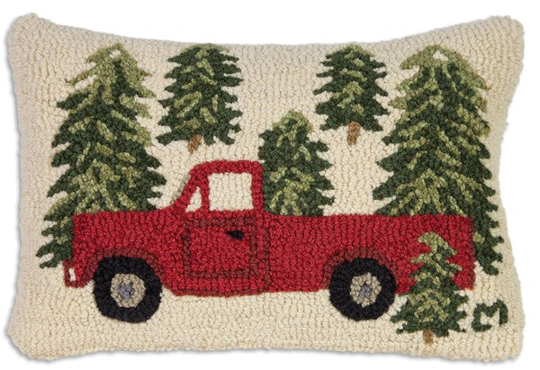 Truck in Trees Pillow 14 x 20"