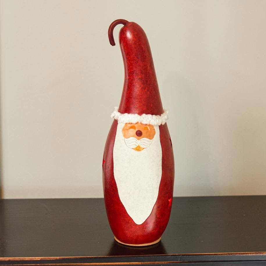 Red Santa Gourd Luminary