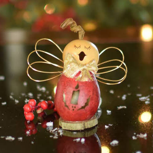 Ariana Angel Gourd Ornament